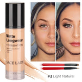 Foundation Base Makeup Professional Face Matte Finish Liquid Make Up Concealer Cream Waterproof Natural Cosmetic