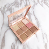 VVHUDA Eyeshadow Palette Makeup Cosmetics Diamond Glitter Metallic 9 Color Nude Creamy Pigmented Professional Mini Shadow Kit